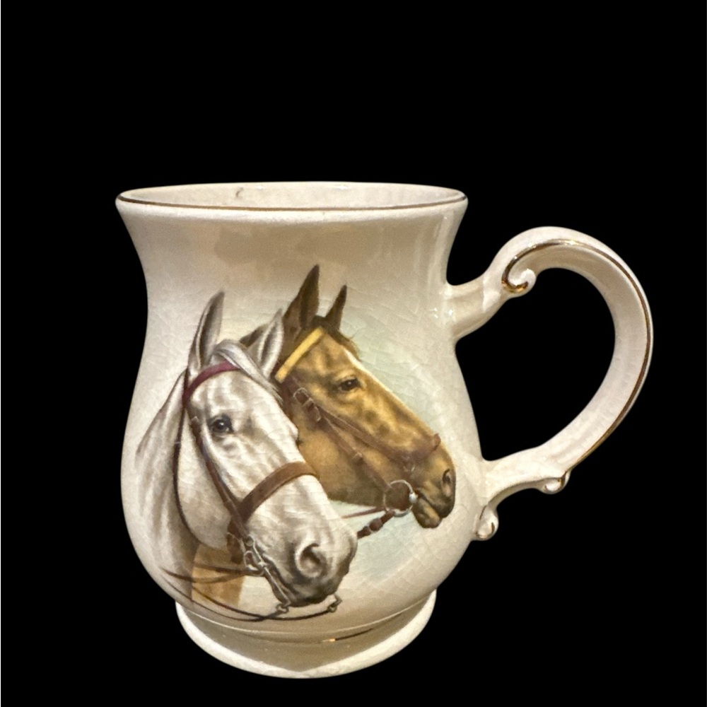 Vintage Sadler Horse Portrait Bone China Mug